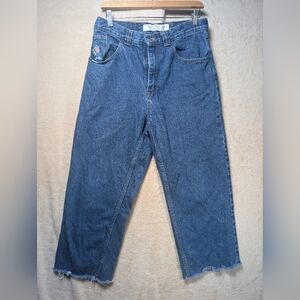 Polar Skate Co '93 Jeans Men’s Fit 30x30 Blue Denim Baggy Streetwear Distressed